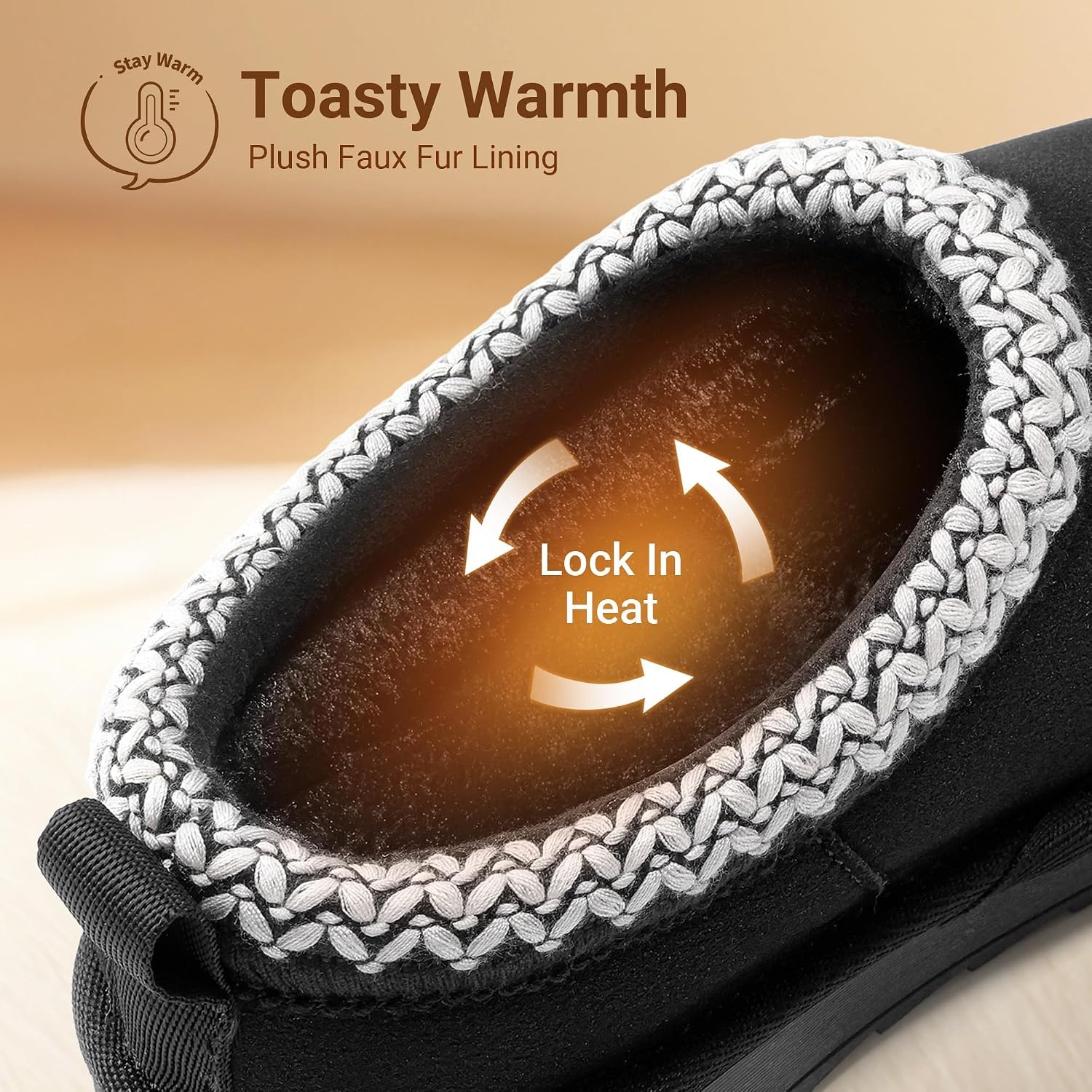 image:imageDREAM PAIRS Girls Boys Slippers Kids House Fuzzy Indoor Outdoor FuzzyEasy Kids Slipon Slipper for Little Kid Big KidAll Black