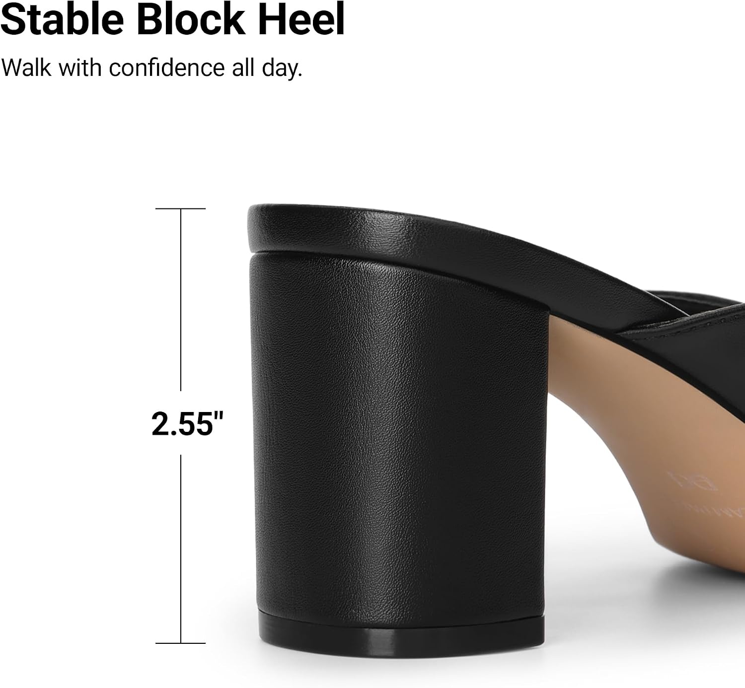 image:imageDREAM PAIRS Dress Summer Travel Chunky Heel Sandals Square Open Toe Slip On Flip Flop Heels Comfortable Thong Elgeant Sandals for Women Walking 2026Black