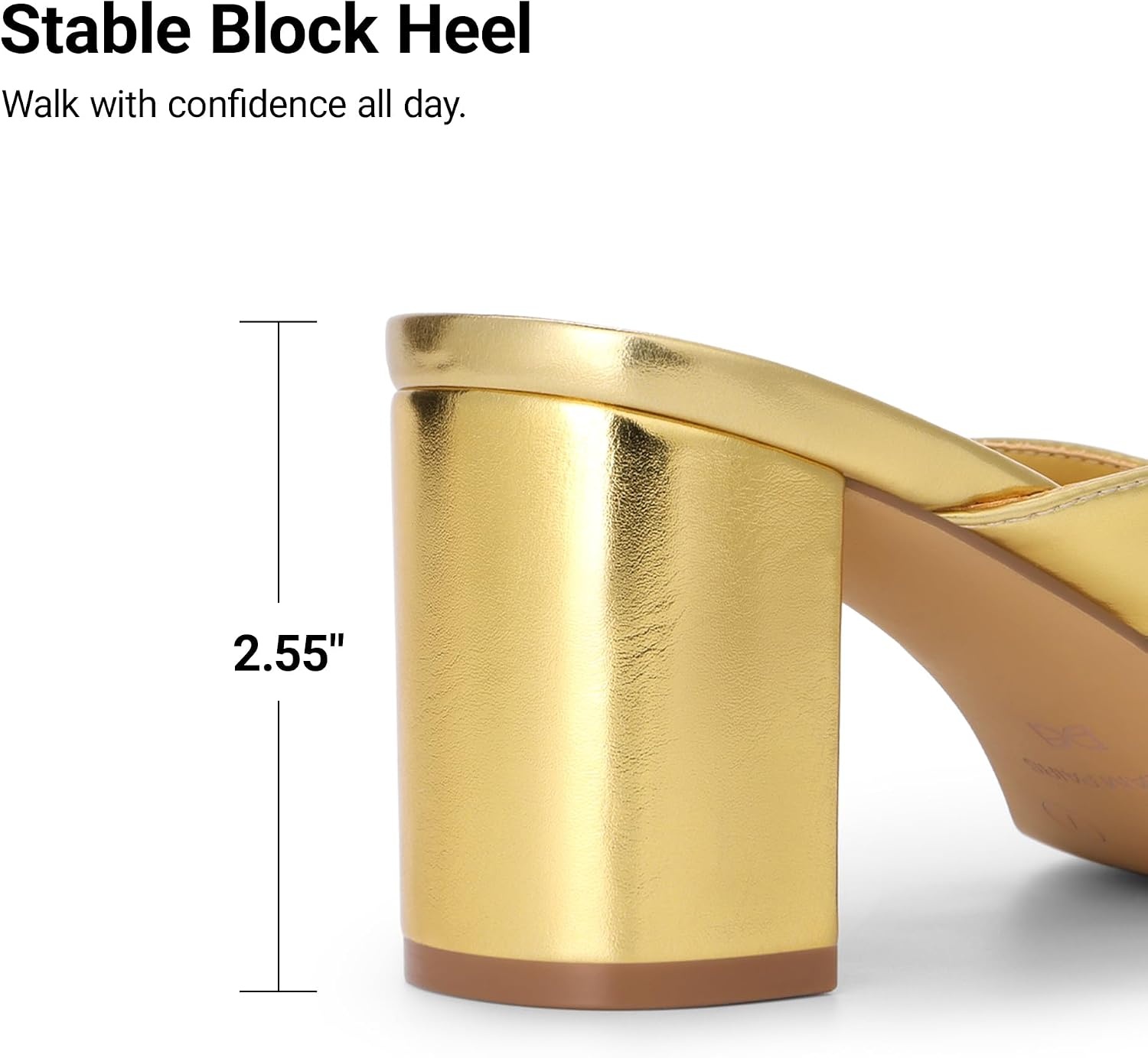 image:imageDREAM PAIRS Dress Summer Travel Chunky Heel Sandals Square Open Toe Slip On Flip Flop Heels Comfortable Thong Elgeant Sandals for Women Walking 2026Gold