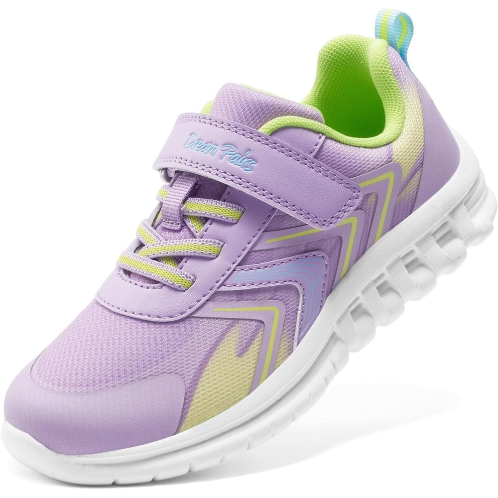 image:imageDREAM PAIRS Kids Shoes Sneakers Athletic Running LightweightBreathableComfortable Non SlipHookandLoopWalking Gym School Daily PlayPurple