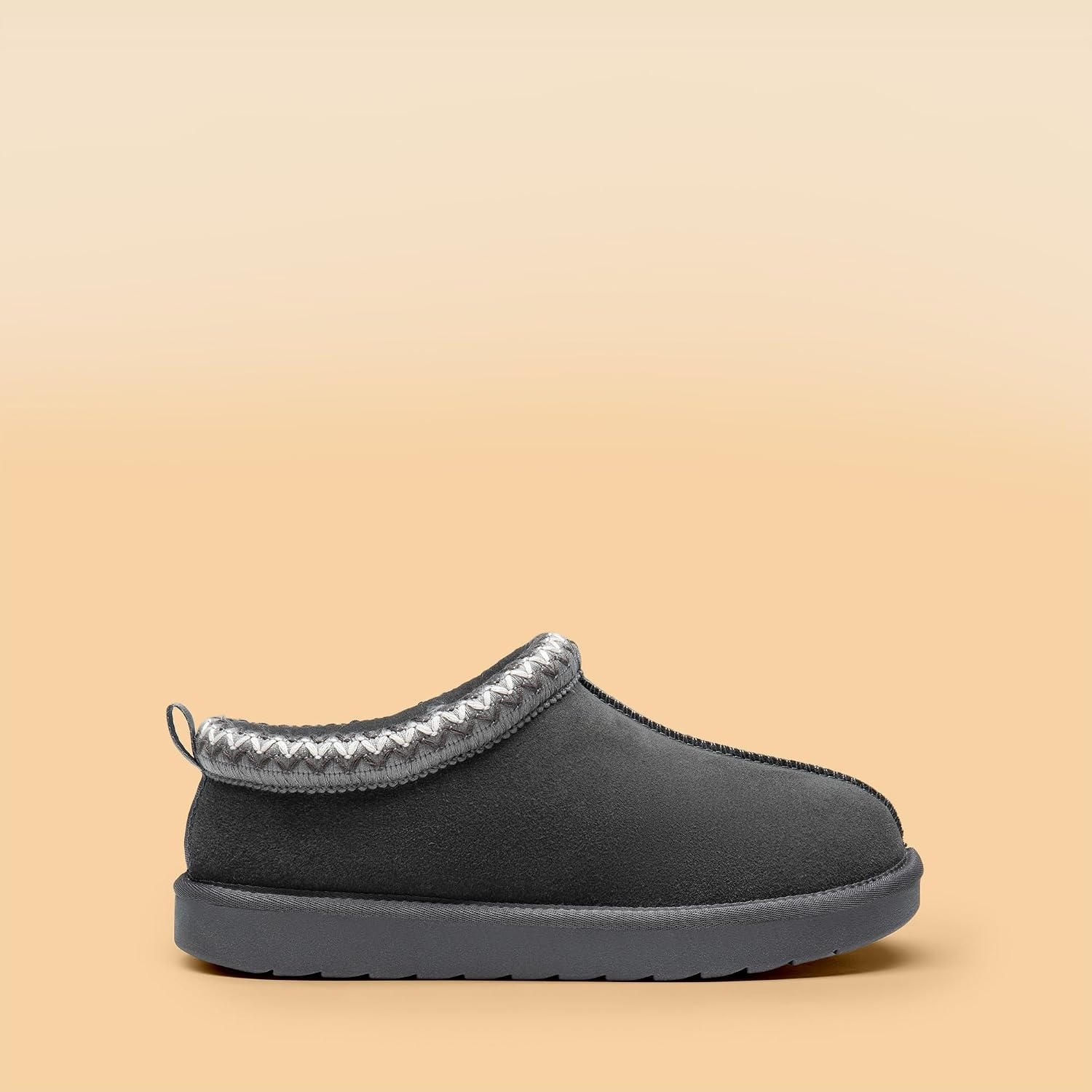 image:imageDREAM PAIRS Womens Fuzzy Cozy Indoor Slippers Genuine Suede Outdoor Fluffy Home Comfy Winter Slip On Cute Warm Memory Foam Furry Shoes FuzzyEasyGrey
