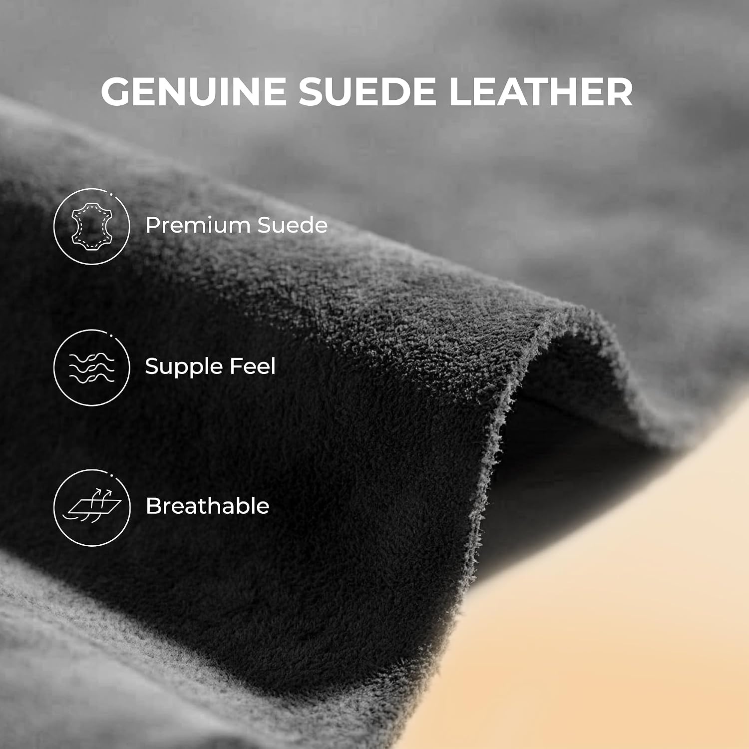 image:imageDREAM PAIRS Womens Fuzzy Cozy Indoor Slippers Genuine Suede Outdoor Fluffy Home Comfy Winter Slip On Cute Warm Memory Foam Furry Shoes FuzzyEasyGrey