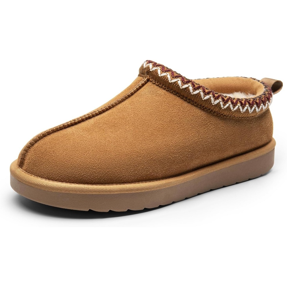 image:imageDREAM PAIRS Womens Fuzzy Cozy Indoor Slippers Genuine Suede Outdoor Fluffy Home Comfy Winter Slip On Cute Warm Memory Foam Furry Shoes FuzzyEasyChestnut