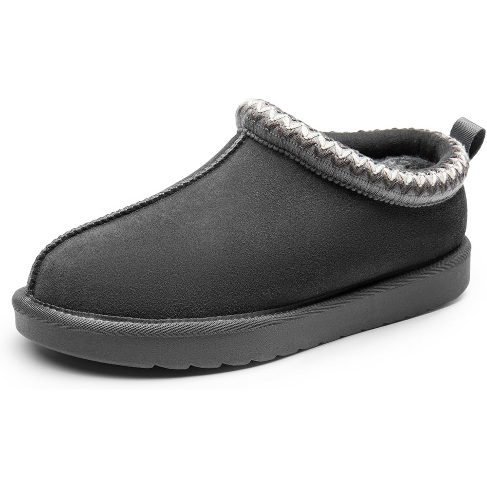 image:imageDREAM PAIRS Womens Fuzzy Cozy Indoor Slippers Genuine Suede Outdoor Fluffy Home Comfy Winter Slip On Cute Warm Memory Foam Furry Shoes FuzzyEasyGrey