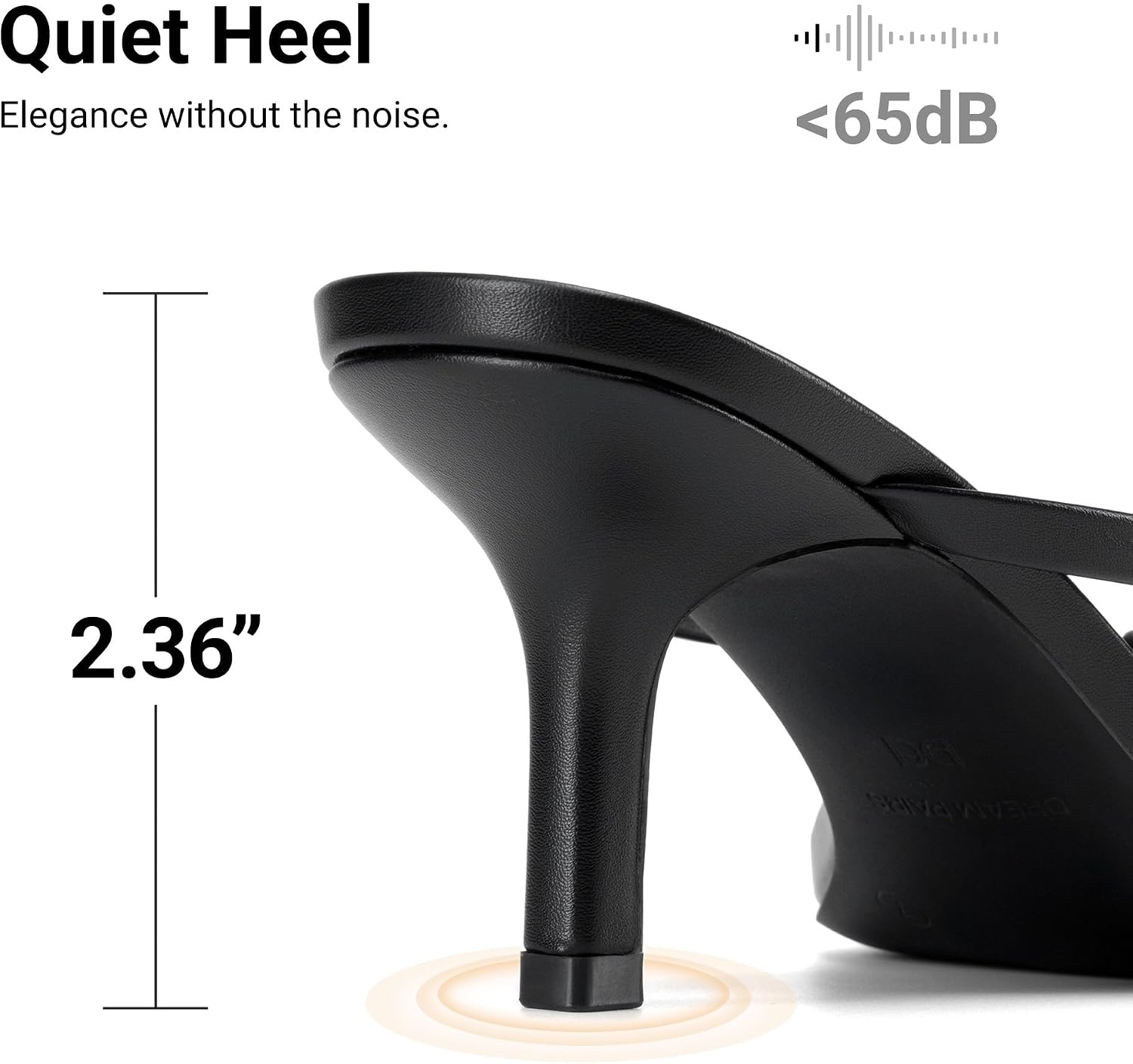 image:imageDREAM PAIRS Womens Comfort Bow Kitten Heel Sandals Square Open Toe Slip On Slide Dress Heels Elegant Casual Heeled for Bridal Wedding Guest Date Night amp Special OccasionsBlack