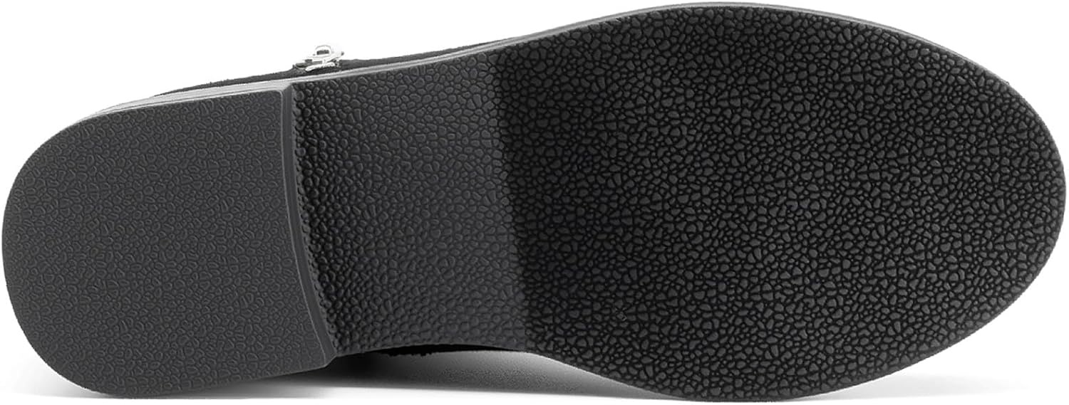 image:imageDREAM PAIRS Girls Glitter Star Ankle Boots Glitter stars add sparkle to every step Side zipper and pull tab Soft lining low heel TPR outsole for steady stepsBlack