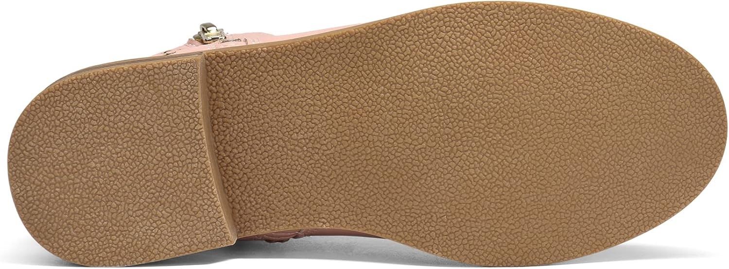 image:imageDREAM PAIRS Girls Glitter Star Ankle Boots Glitter stars add sparkle to every step Side zipper and pull tab Soft lining low heel TPR outsole for steady stepsPinkPu