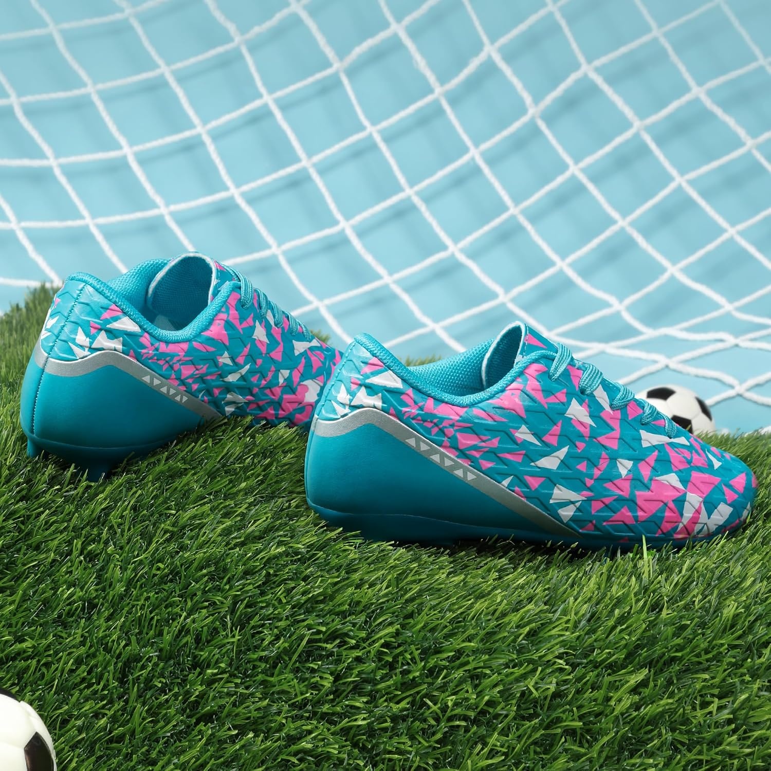 image:imageDREAM PAIRS Boys Girls Soccer Cleats Youth Firm Ground Athletic Outdoor Training Football Shoes for Little Kid Big Kid ToddlerMint Green