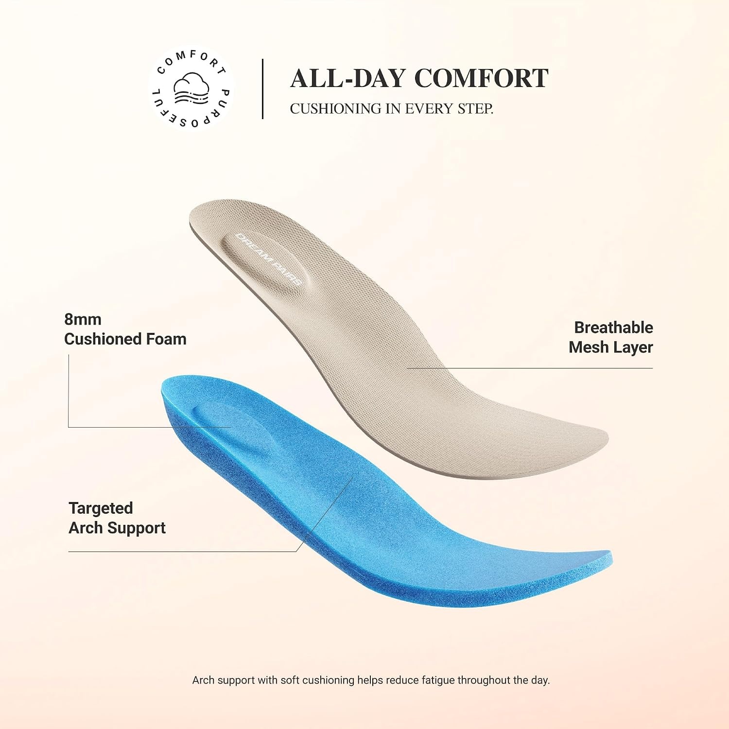 image:imageDREAM PAIRS Womens Ballet Flats Wide Toe Arch Support Comfort Barefoot Knit Breathable Foldable Antislip Flats Walking ShoesNavy