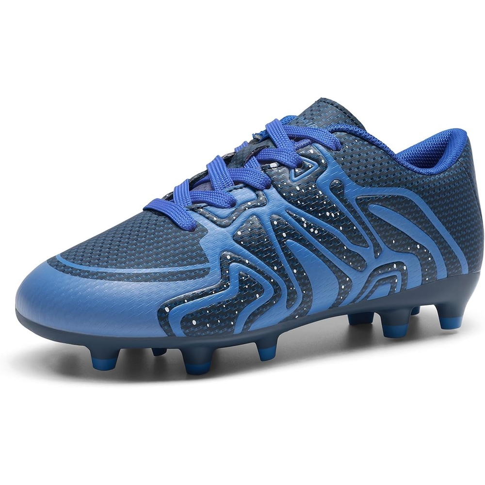 image:imageDREAM PAIRS Boys Girls Baseball Soccer Cleats Football Kids Toddler Youth Comfortable Stable Lightweight Soccer Shoes Cleats with Cushioned InsoleNavyRoyalWht