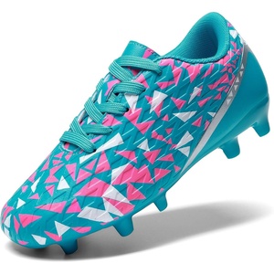 DREAM PAIRS Boys Girls Soccer Cleats | Youth Firm Ground Athletic Outdoor Training Football Shoes for Little Kid, Big Kid, Toddler(Mint Green)