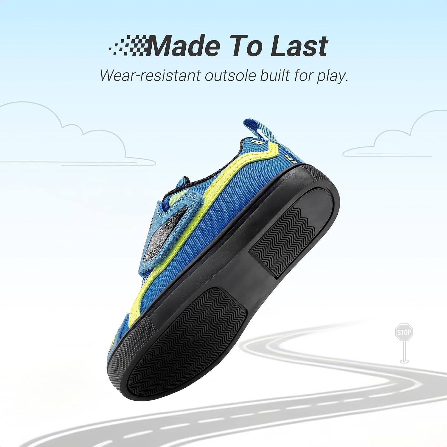image:imageDREAM PAIRS Boys Car School Sneakers Causal ShoesBlue