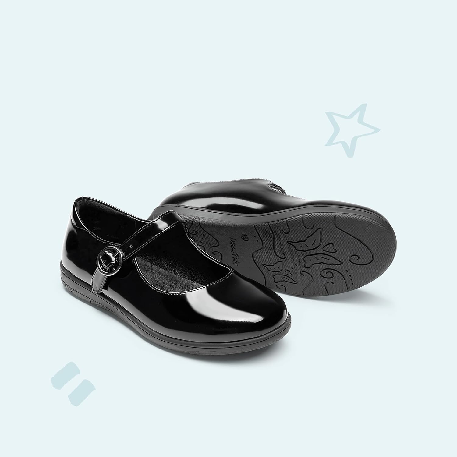 image:imageDREAM PAIRS Girls Mary Jane School Uniform ShoesAll Black