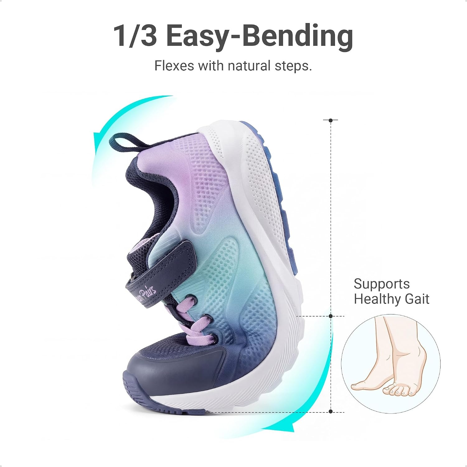 image:imageDREAM PAIRS Girls Shoes Tennis SneakersNavyPurple