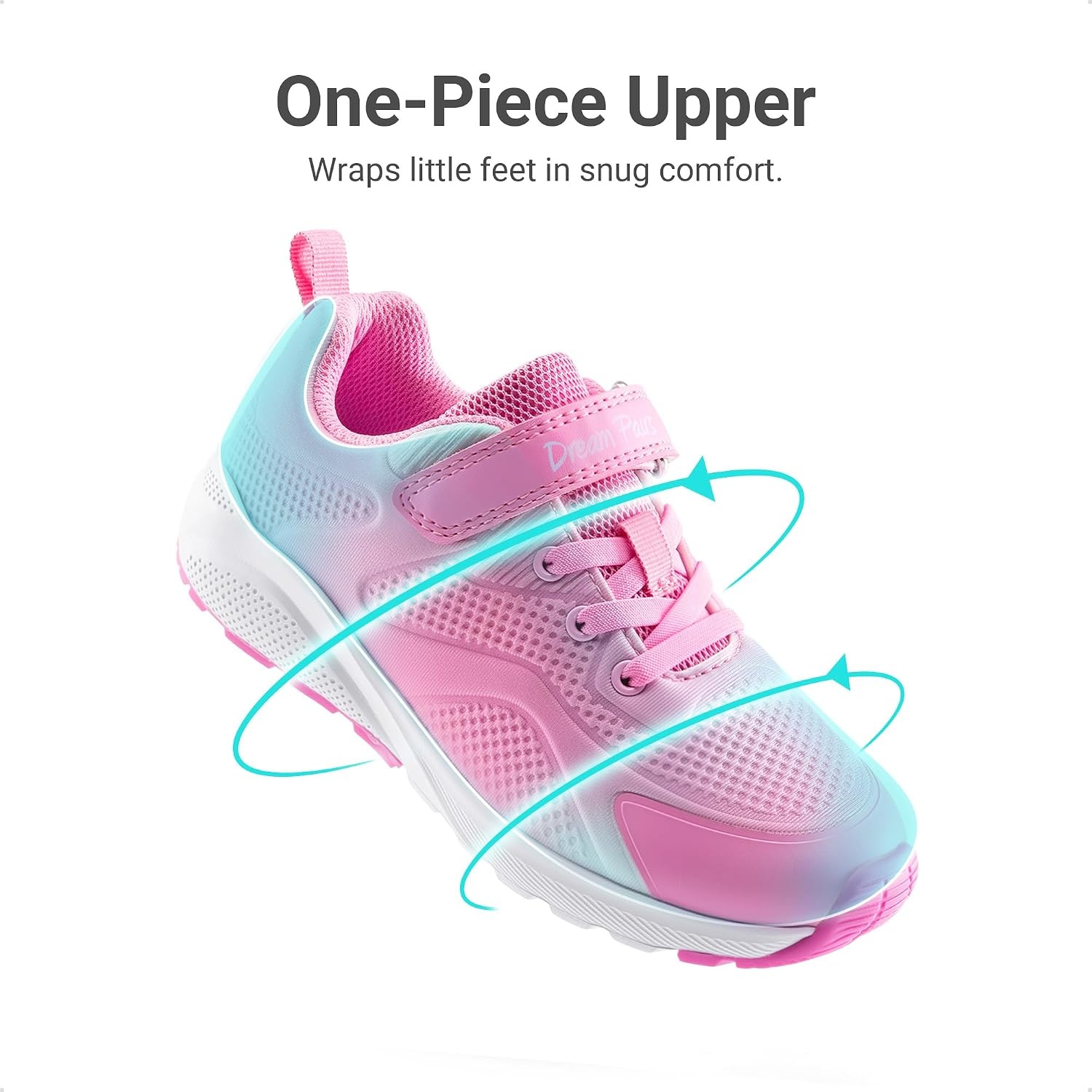image:imageDREAM PAIRS Girls Shoes Tennis SneakersPinkGreen