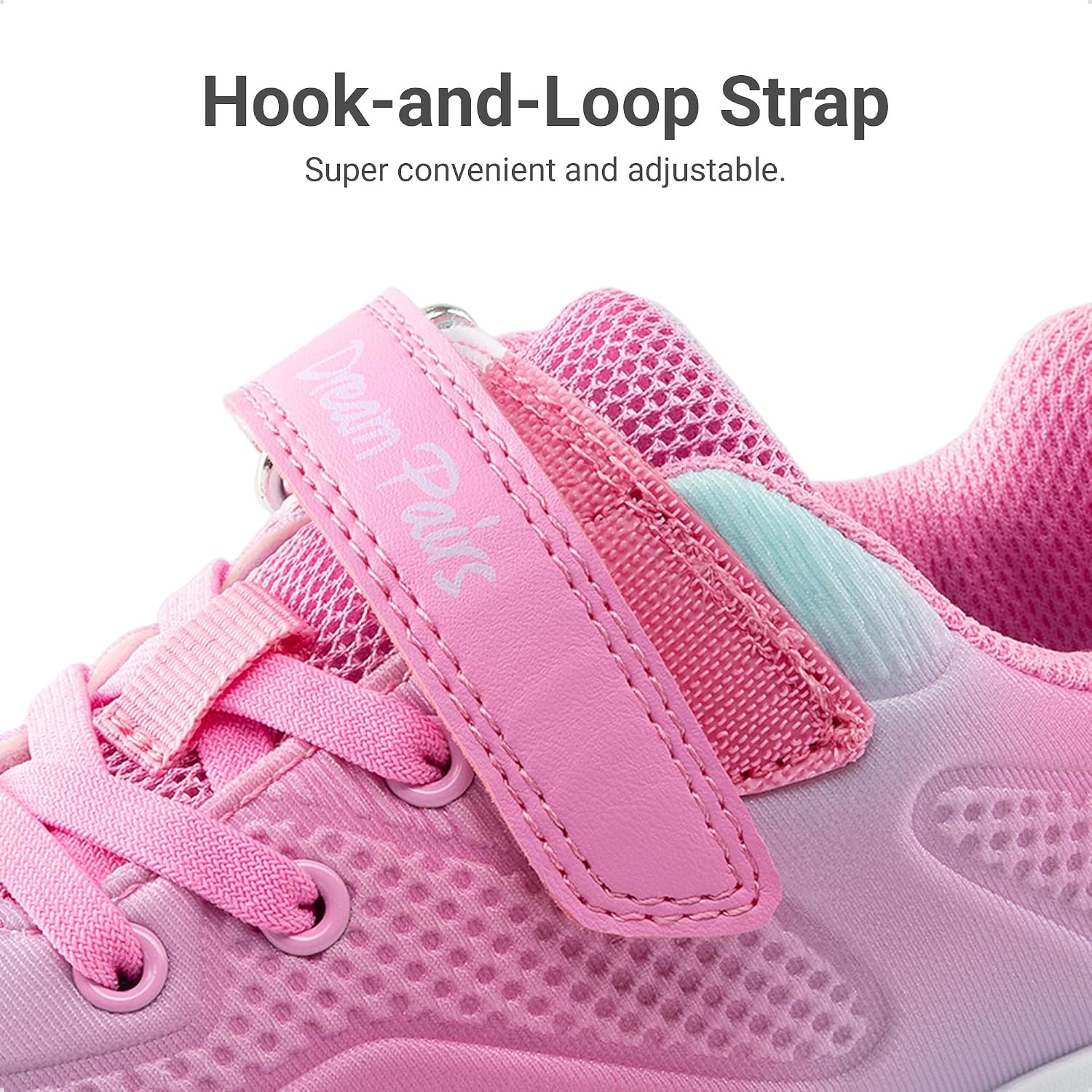 image:imageDREAM PAIRS Girls Shoes Tennis SneakersPinkGreen