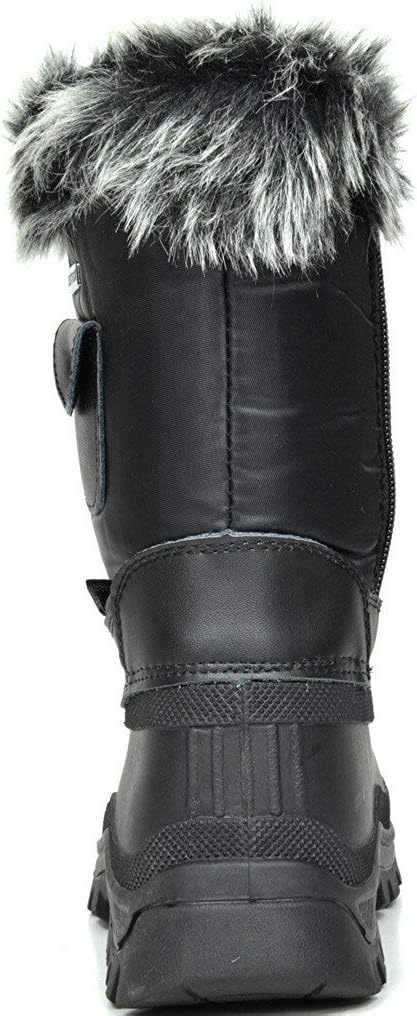 image:imageDREAM PAIRS Girls Snow Waterproof Winter BootsBlack