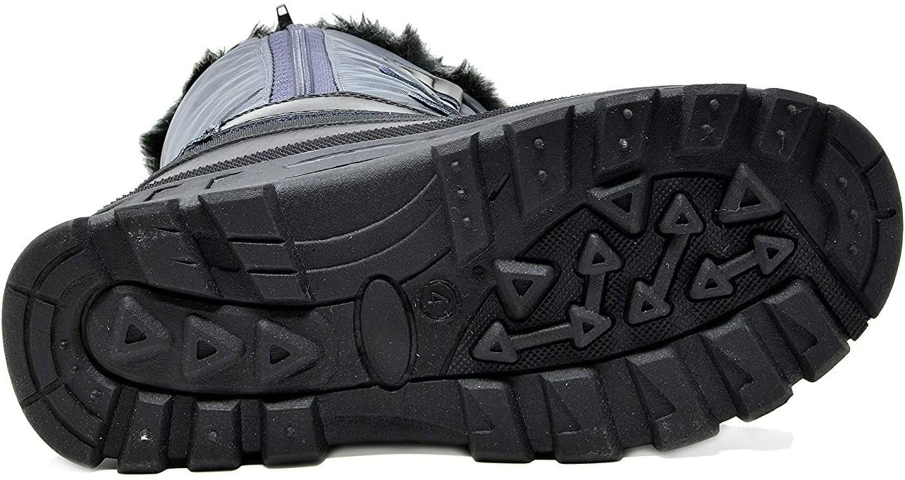 image:imageDREAM PAIRS Girls Snow Waterproof Winter BootsGreyBlack