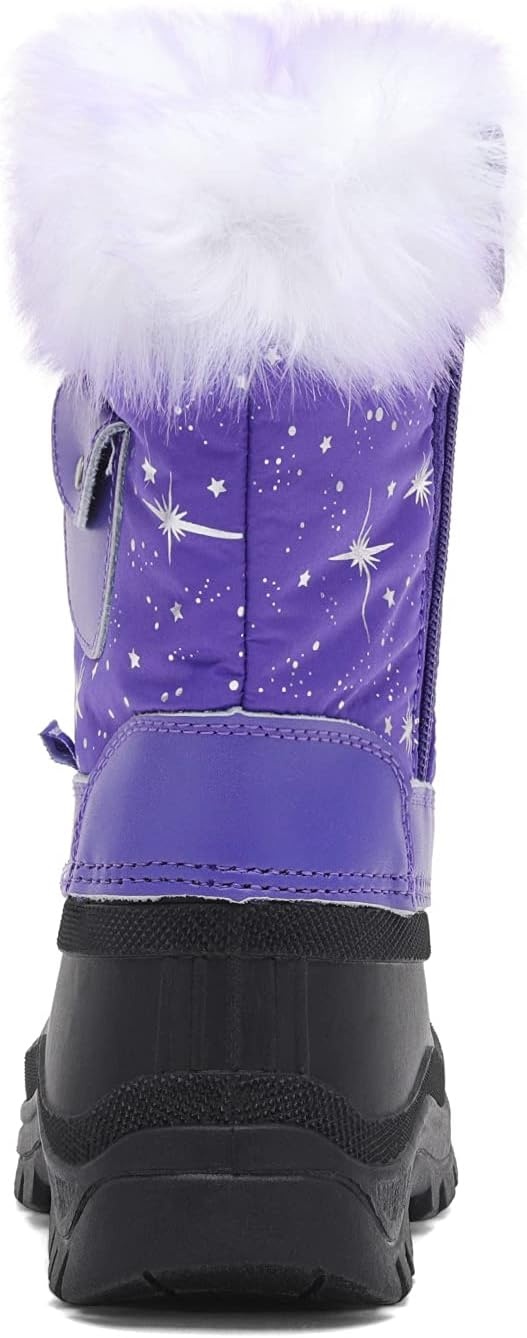 image:imageDREAM PAIRS Girls Snow Waterproof Winter BootsPurple