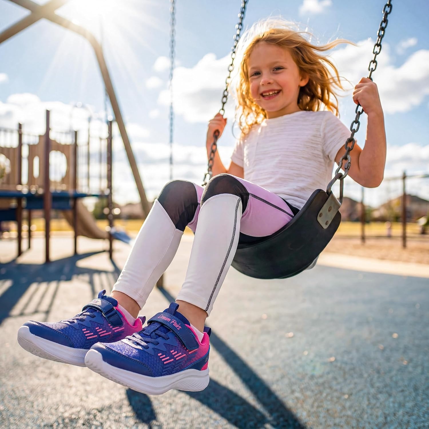 image:imageDREAM PAIRS Kids Shoes Tennis SneakersDark PurpleHot Pink