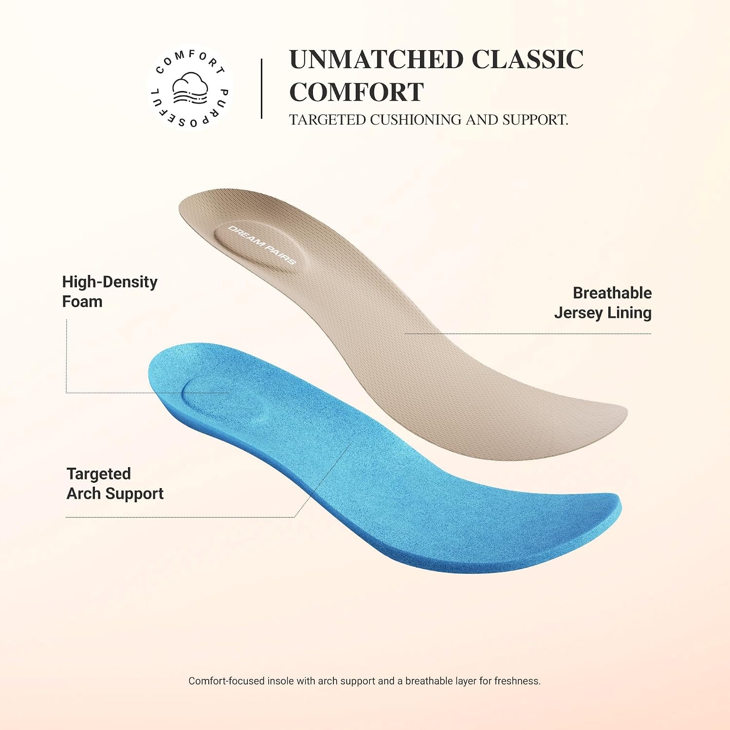image:imageDREAM PAIRS Women Comfort Wide Toe Barefoot Knit LoafersNude
