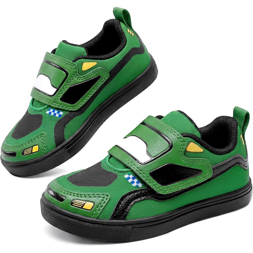 image:imageDREAM PAIRS Boys Car School Sneakers Causal ShoesGreen
