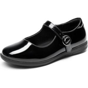 DREAM PAIRS Girls Mary Jane School Uniform Shoes(All Black)