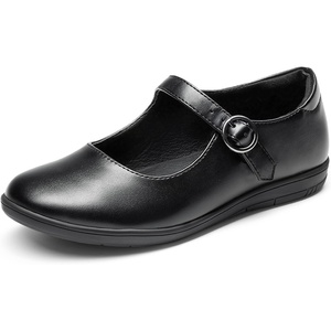 DREAM PAIRS Girls Mary Jane School Uniform Shoes(Black)