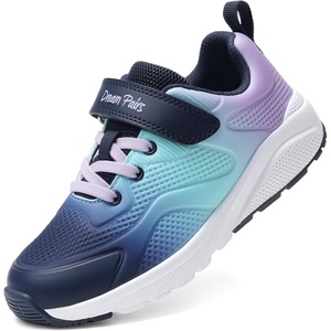 DREAM PAIRS Girls Shoes Tennis Sneakers(Navy/Purple)