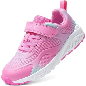 DREAM PAIRS Girls Shoes Tennis Sneakers(Pink/Green)