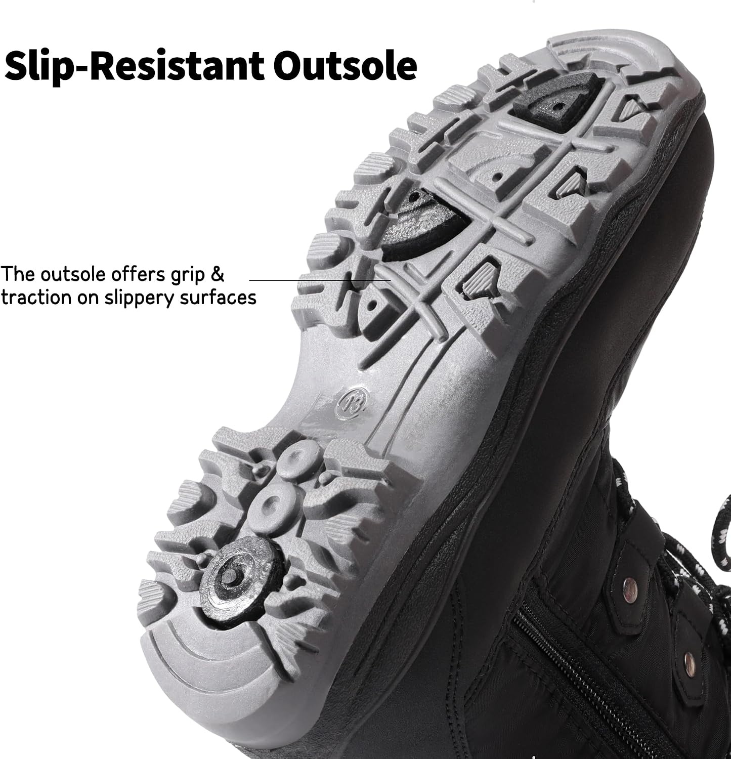 image:imageDREAM PAIRS Girls Winter Snow BootsBlack