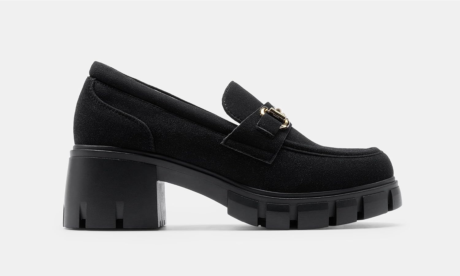 image:imageDREAM PAIRS Womens Platform Chunky LoafersAll Black