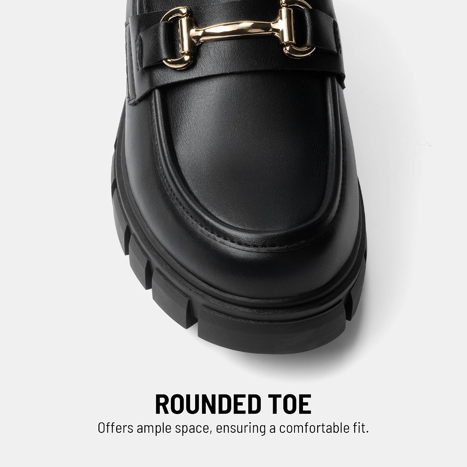 image:imageDREAM PAIRS Womens Platform Chunky LoafersBlack