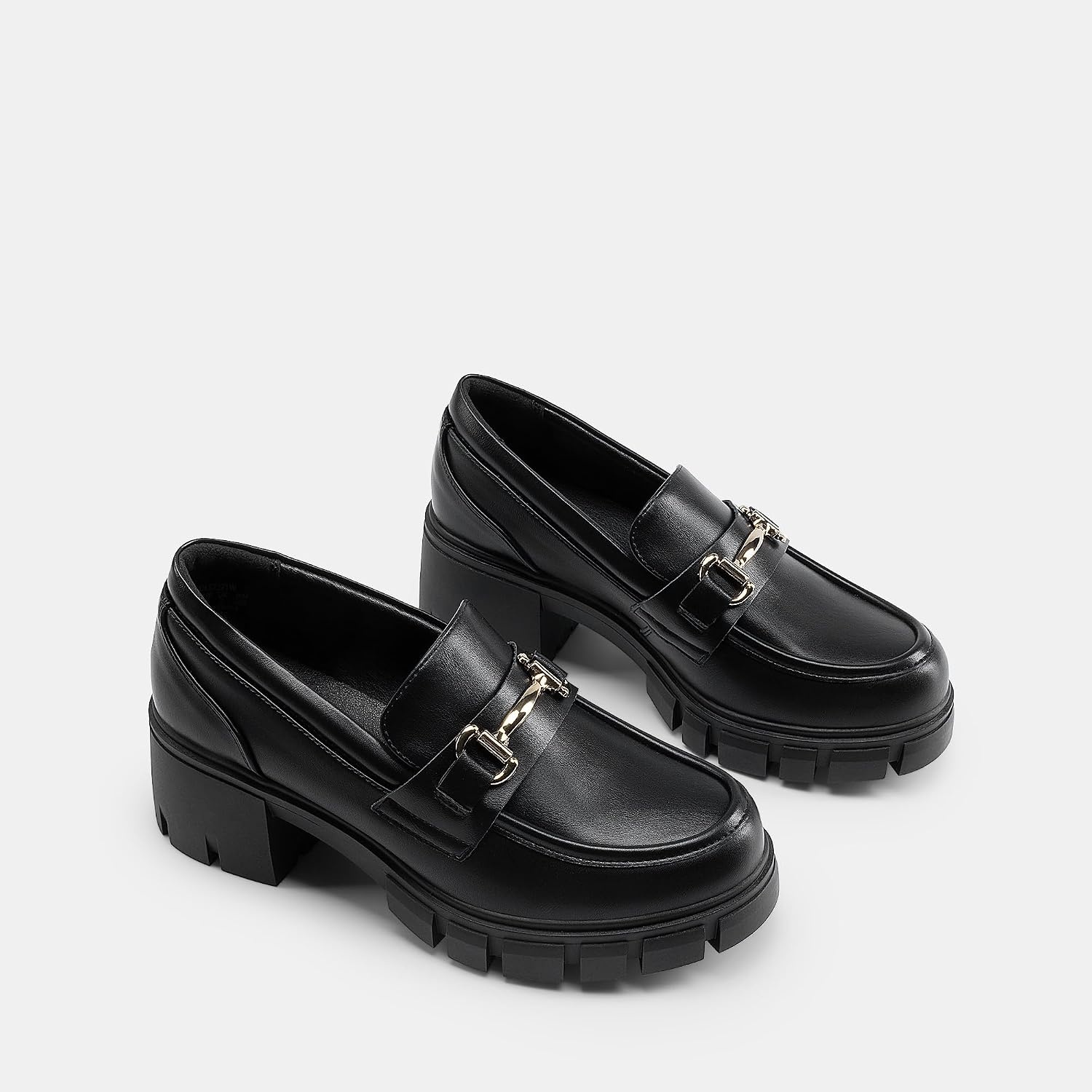 image:imageDREAM PAIRS Womens Platform Chunky LoafersBlack