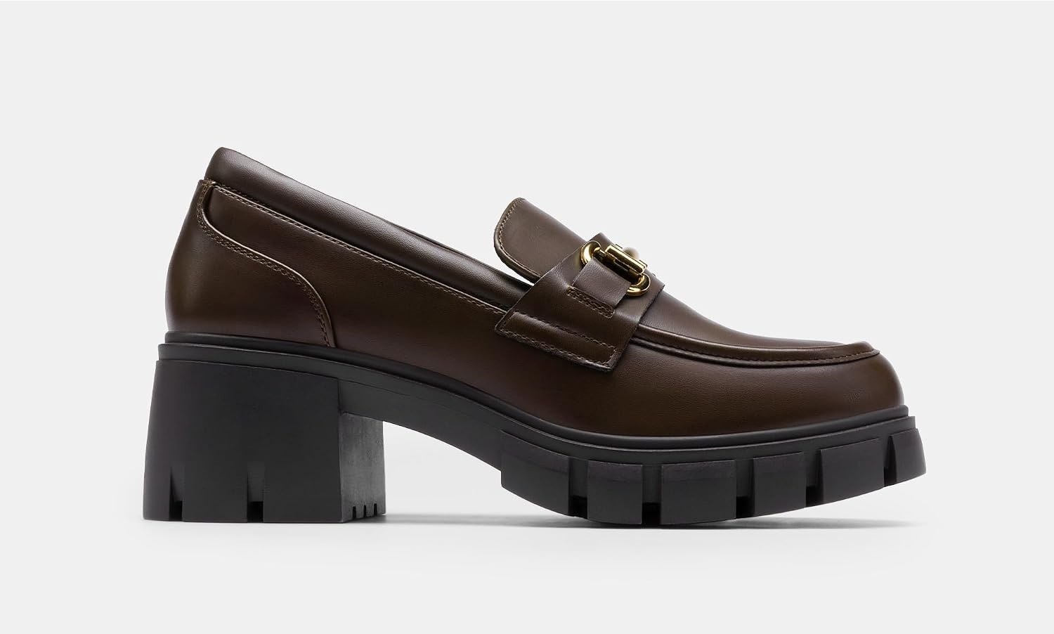 image:imageDREAM PAIRS Womens Platform Chunky LoafersBrown