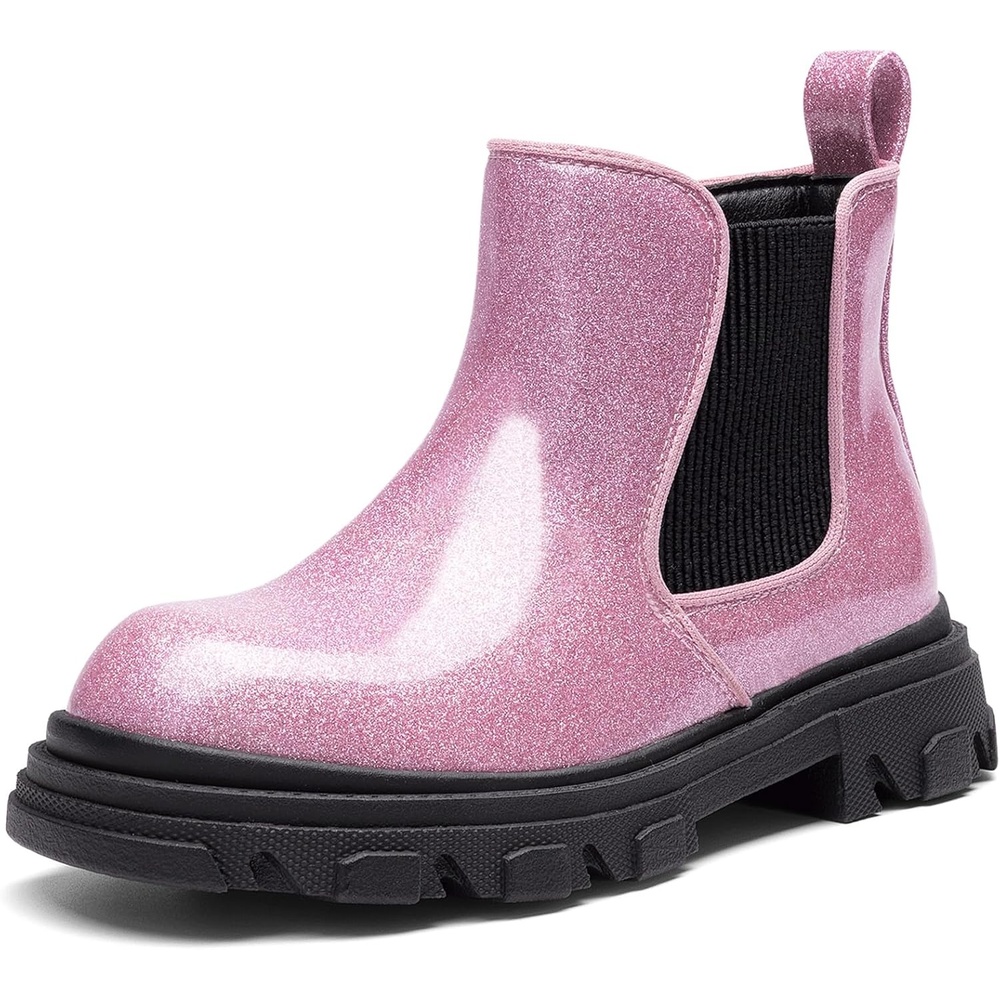 image:imageDREAM PAIRS Girls Combat Ankle Chelsea BootsPink