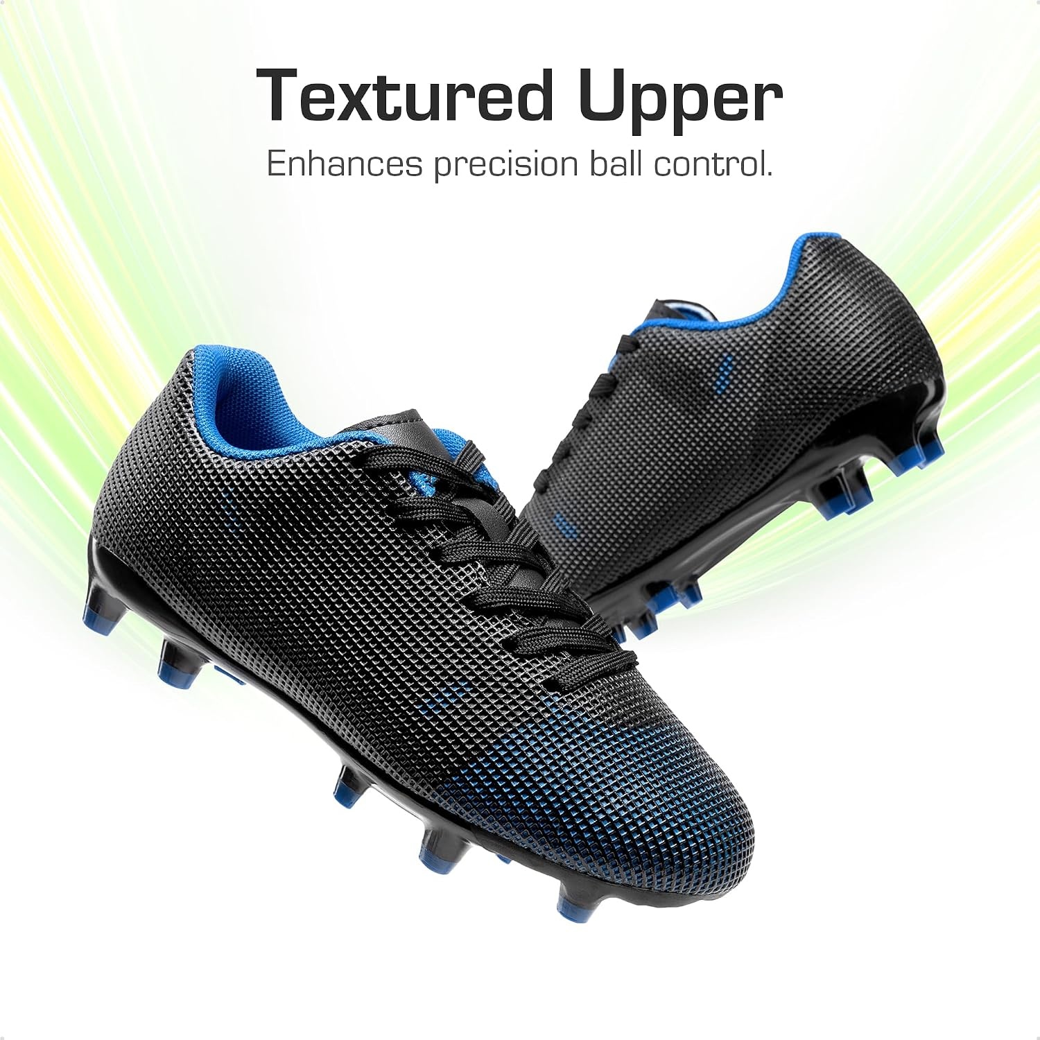 image:imageDREAM PAIRS Boys Girls Soccer CleatsBlackBlue