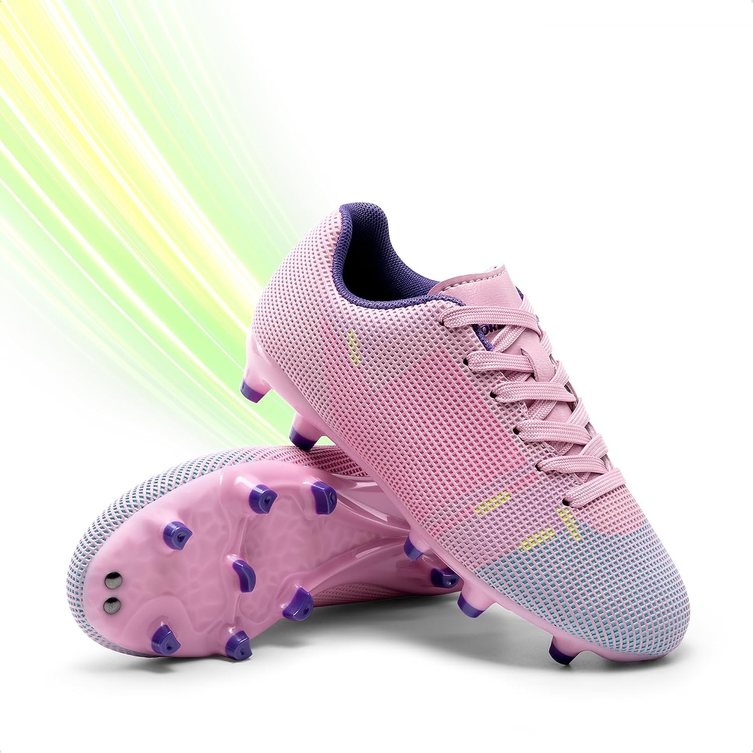 image:imageDREAM PAIRS Boys Girls Soccer CleatsPinkPruple