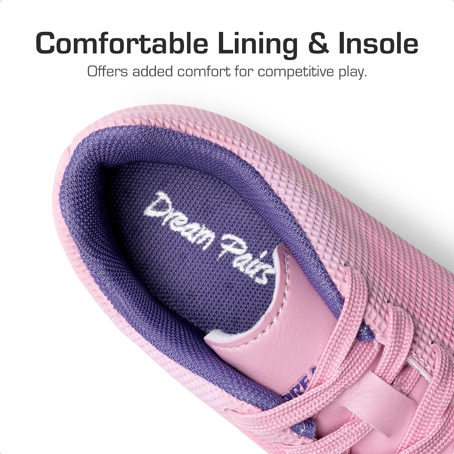 image:imageDREAM PAIRS Boys Girls Soccer CleatsPinkPruple