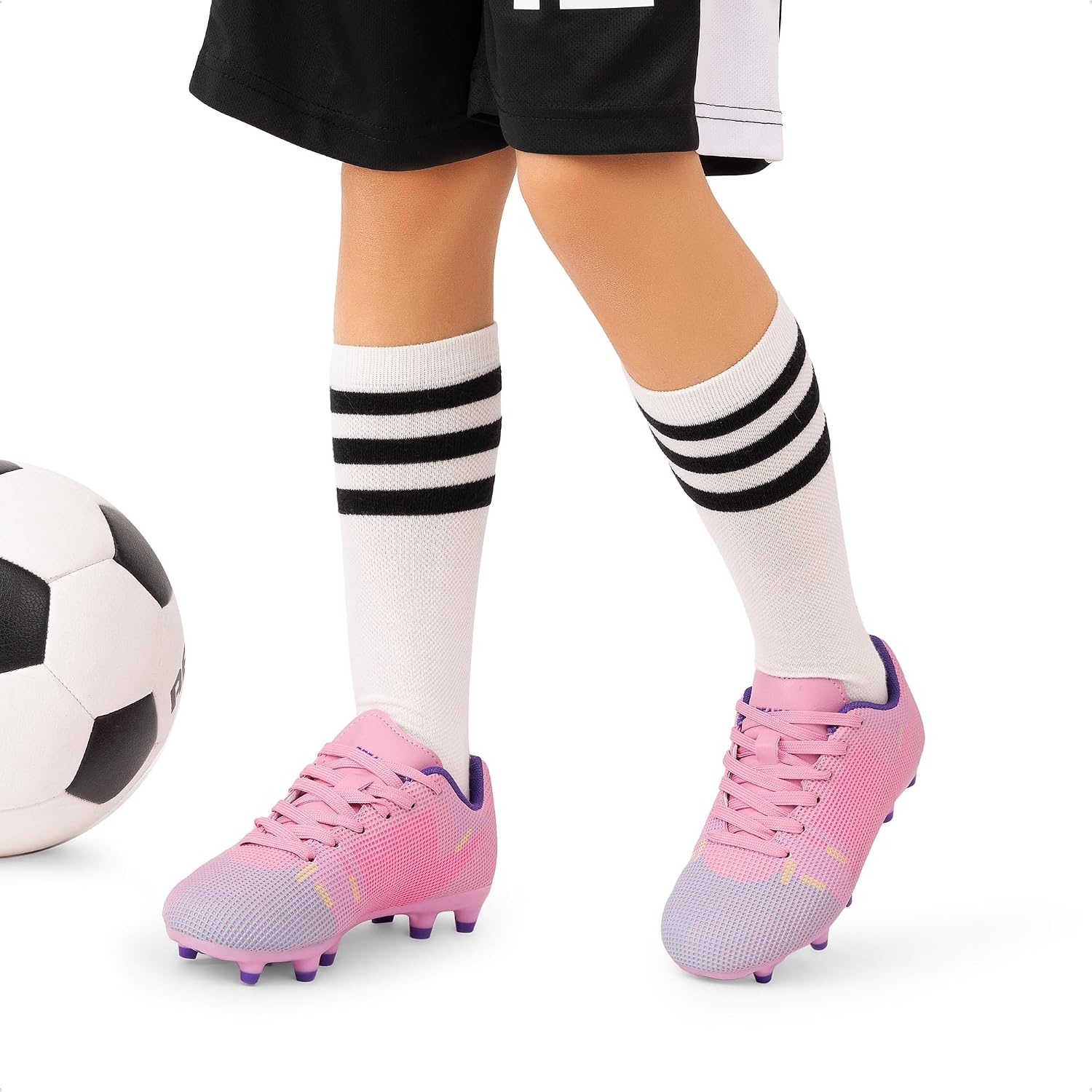 image:imageDREAM PAIRS Boys Girls Soccer CleatsPinkPruple