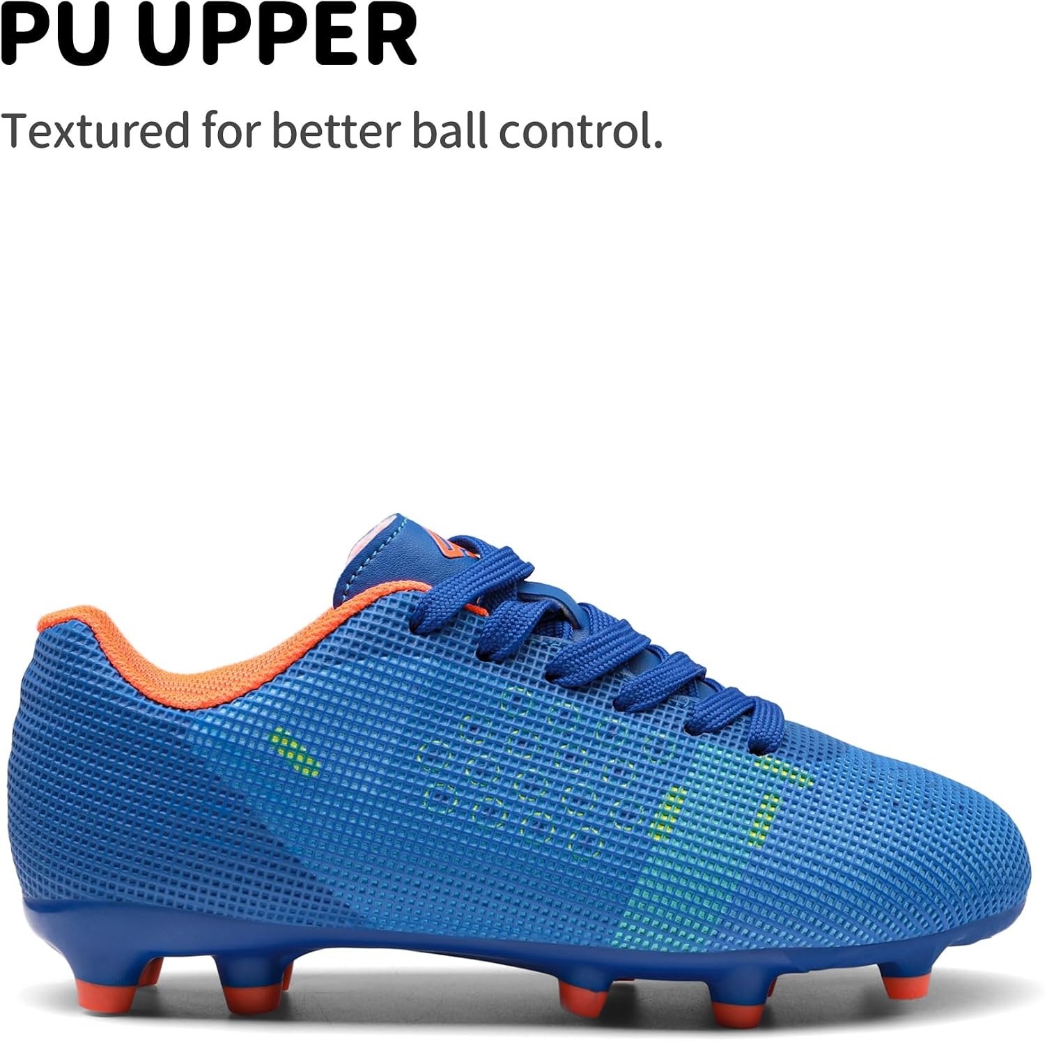 image:imageDREAM PAIRS Boys Girls Soccer CleatsRoyal BlueOrange