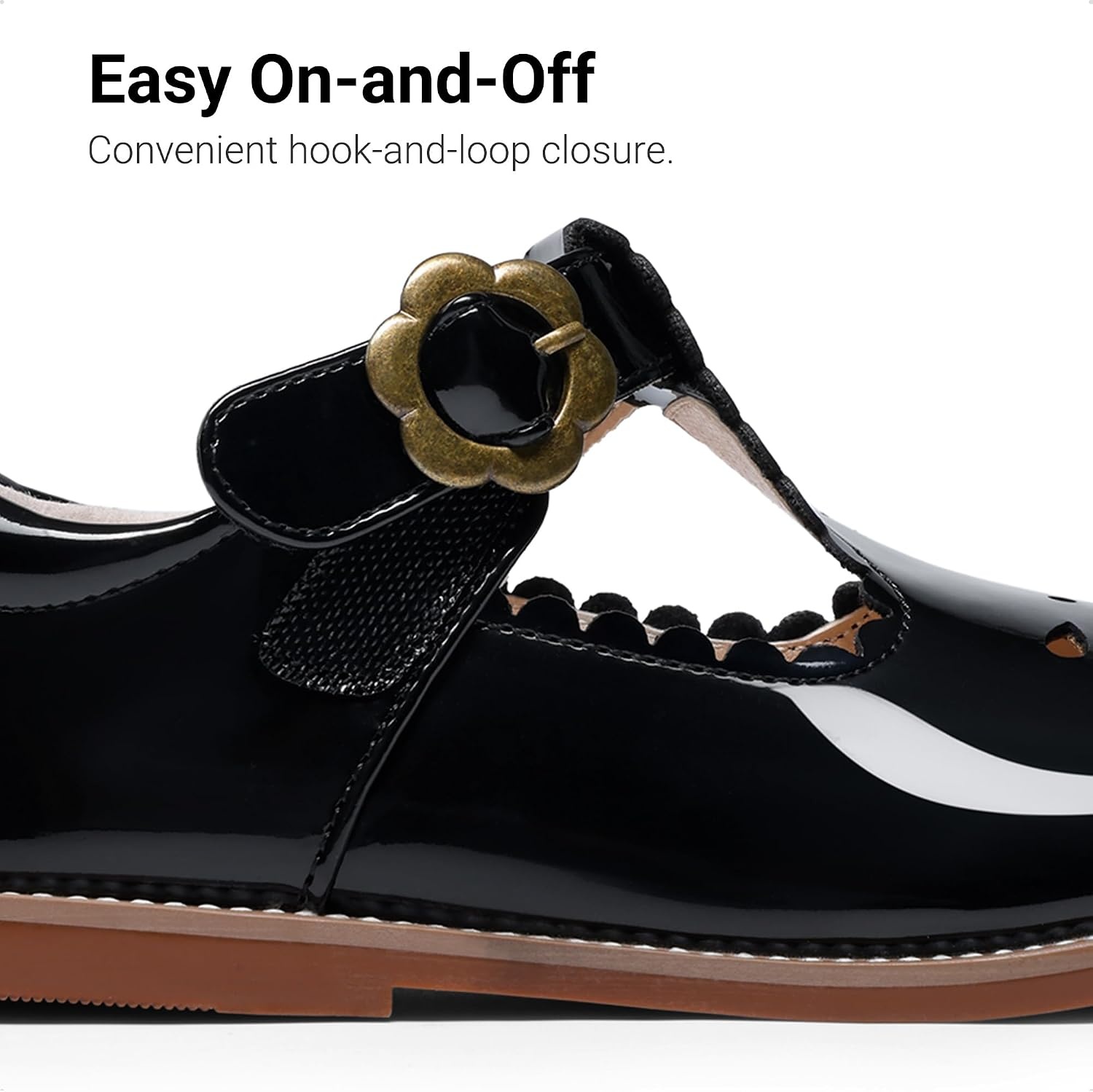 image:imageDREAM PAIRS Girls Mary Jane School Flat Dress ShoesAll Black