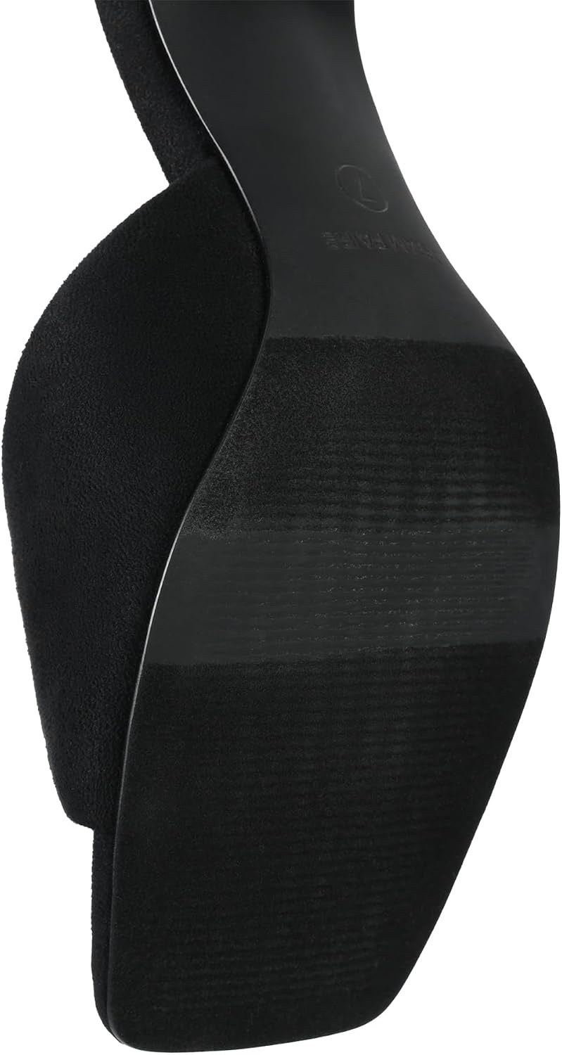 image:imageDREAM PAIRS Womens Comfort Square Toe Kitten Mule HeelsBlacksuede