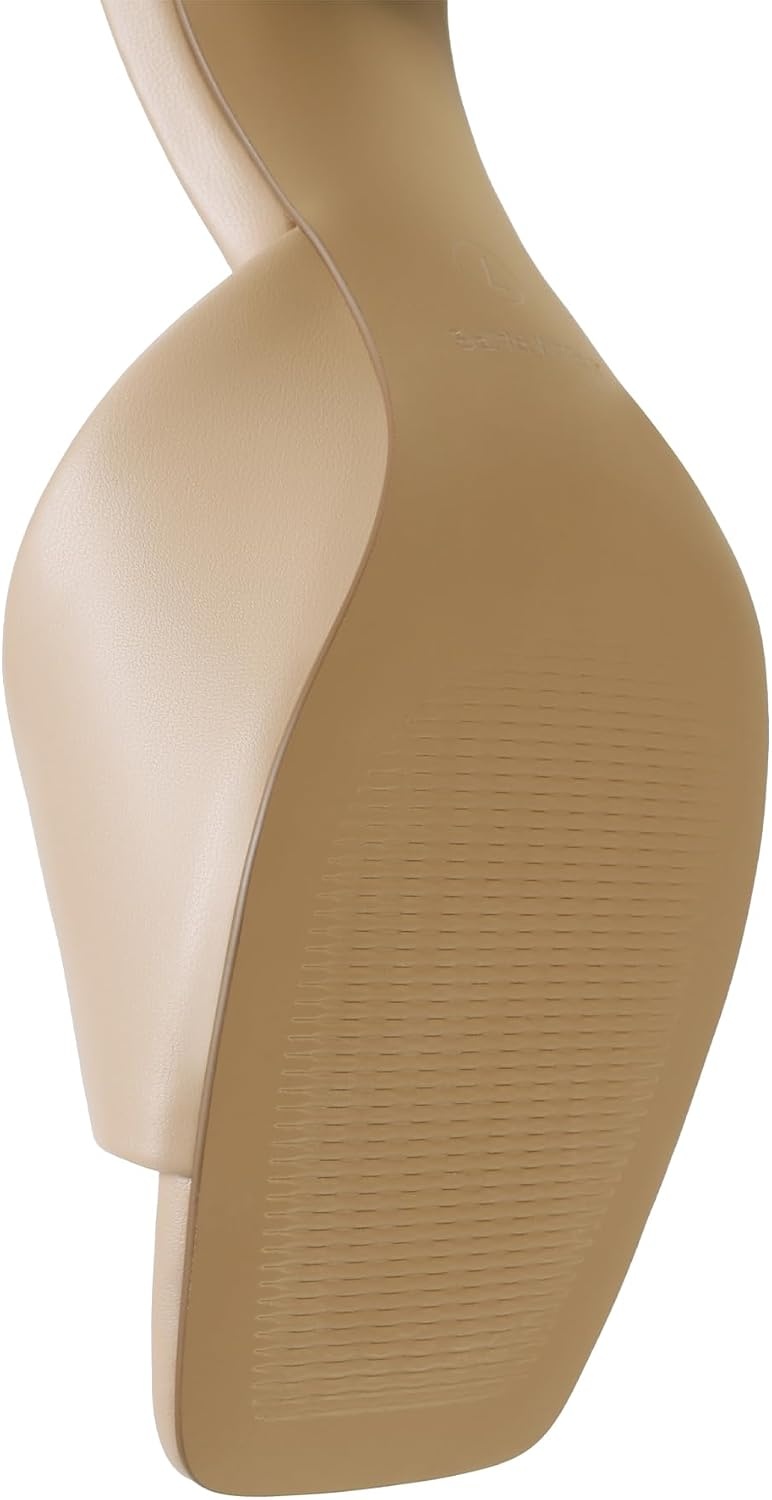 image:imageDREAM PAIRS Womens Comfort Square Toe Kitten Mule HeelsNude