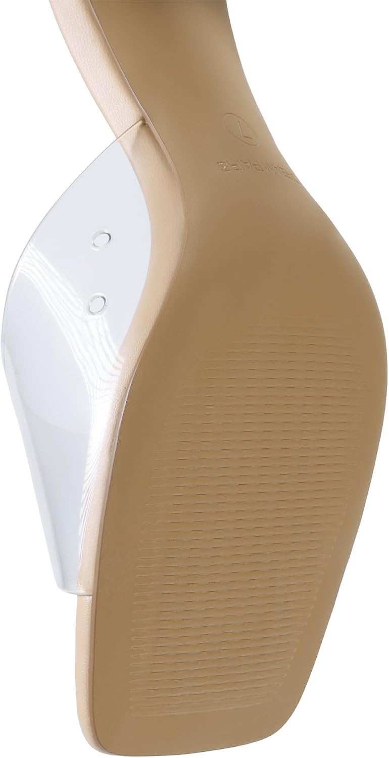 image:imageDREAM PAIRS Womens Comfort Square Toe Kitten Mule HeelsNudeClear