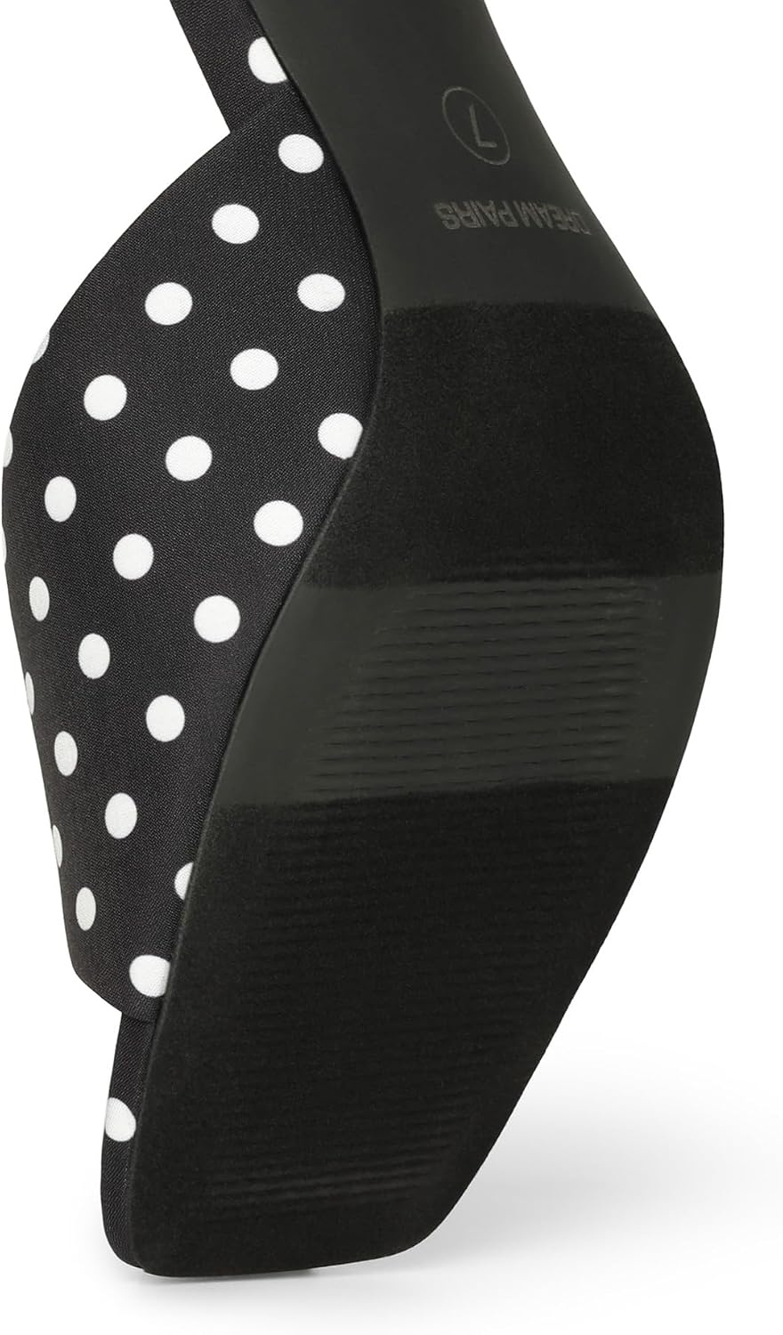 image:imageDREAM PAIRS Womens Comfort Square Toe Kitten Mule HeelsPolka Dot
