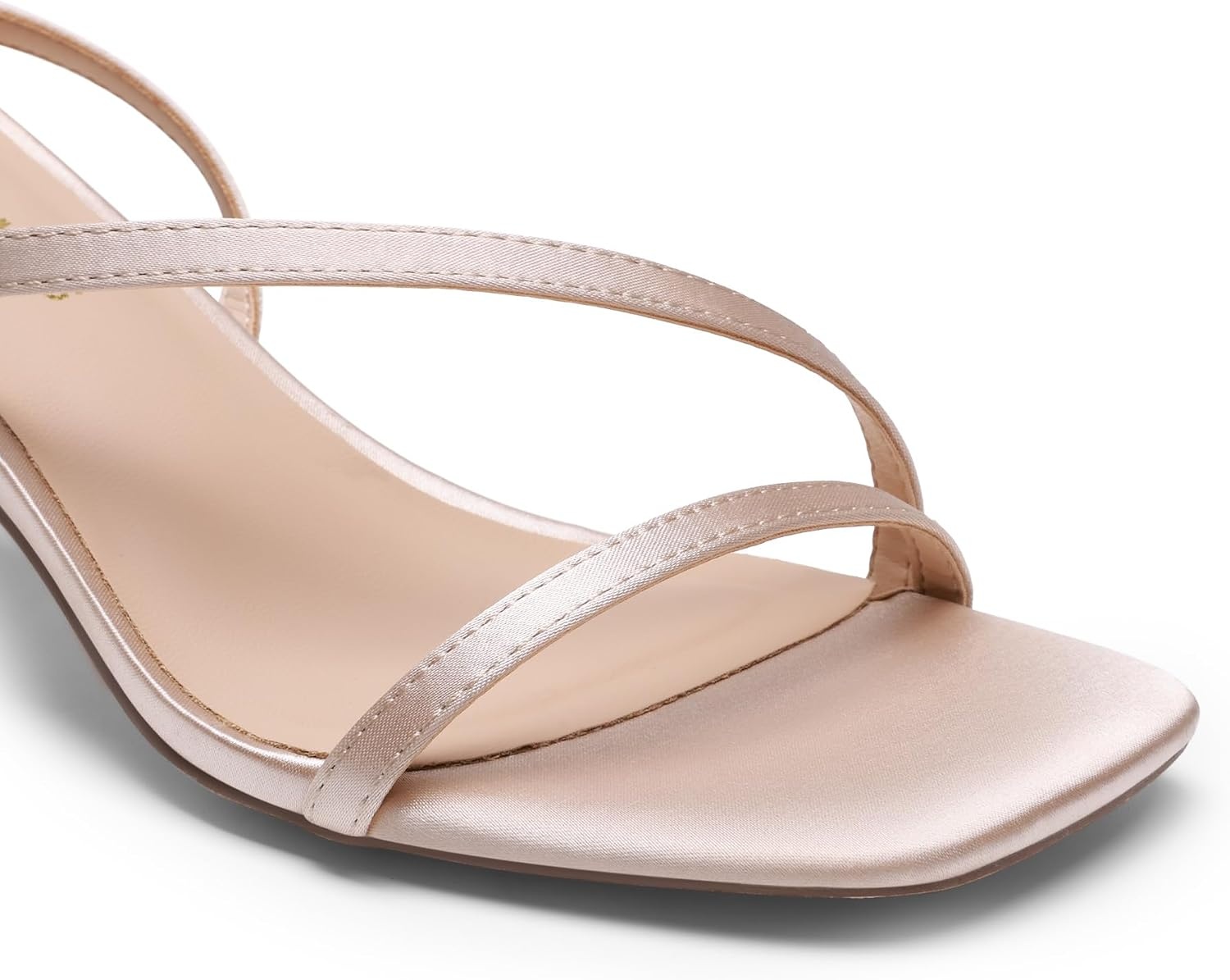 image:imageDREAM PAIRS Womens Low Kitten Heels Strappy SandalsChampagne