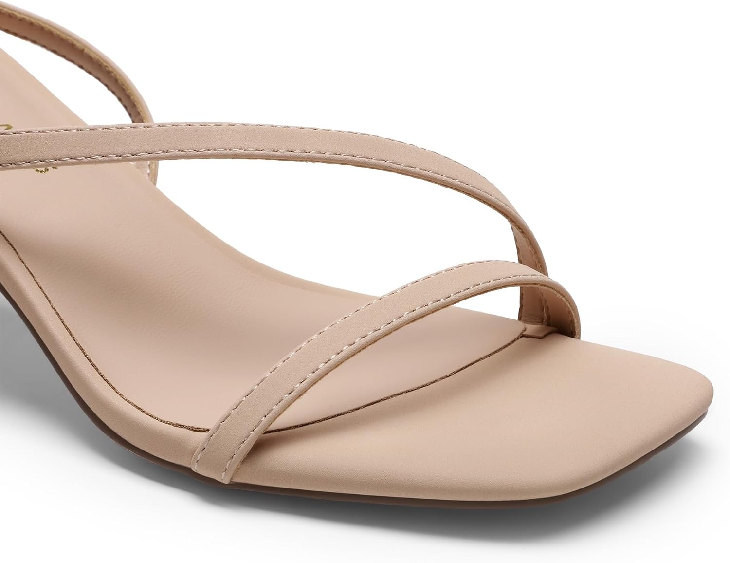 image:imageDREAM PAIRS Womens Low Kitten Heels Strappy SandalsNudenubuck