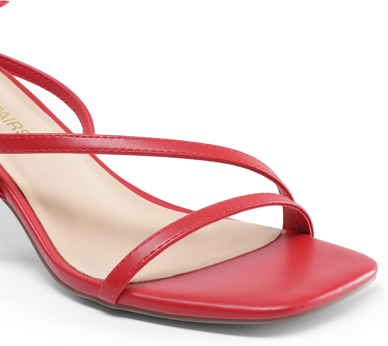 image:imageDREAM PAIRS Womens Low Kitten Heels Strappy SandalsRed