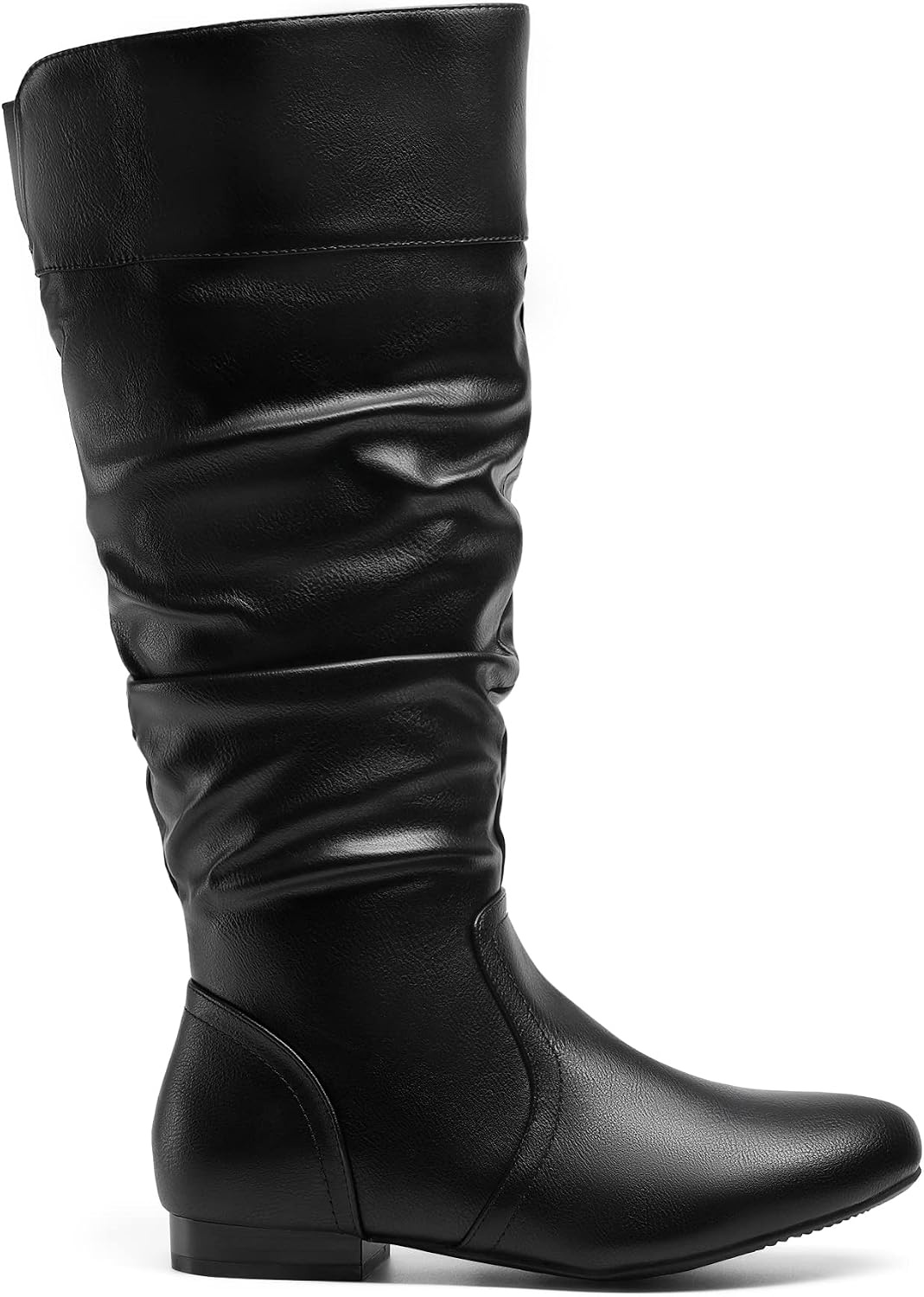 image:imageDREAM PAIRS Womens Wide Calf Knee High BootsBlackPu